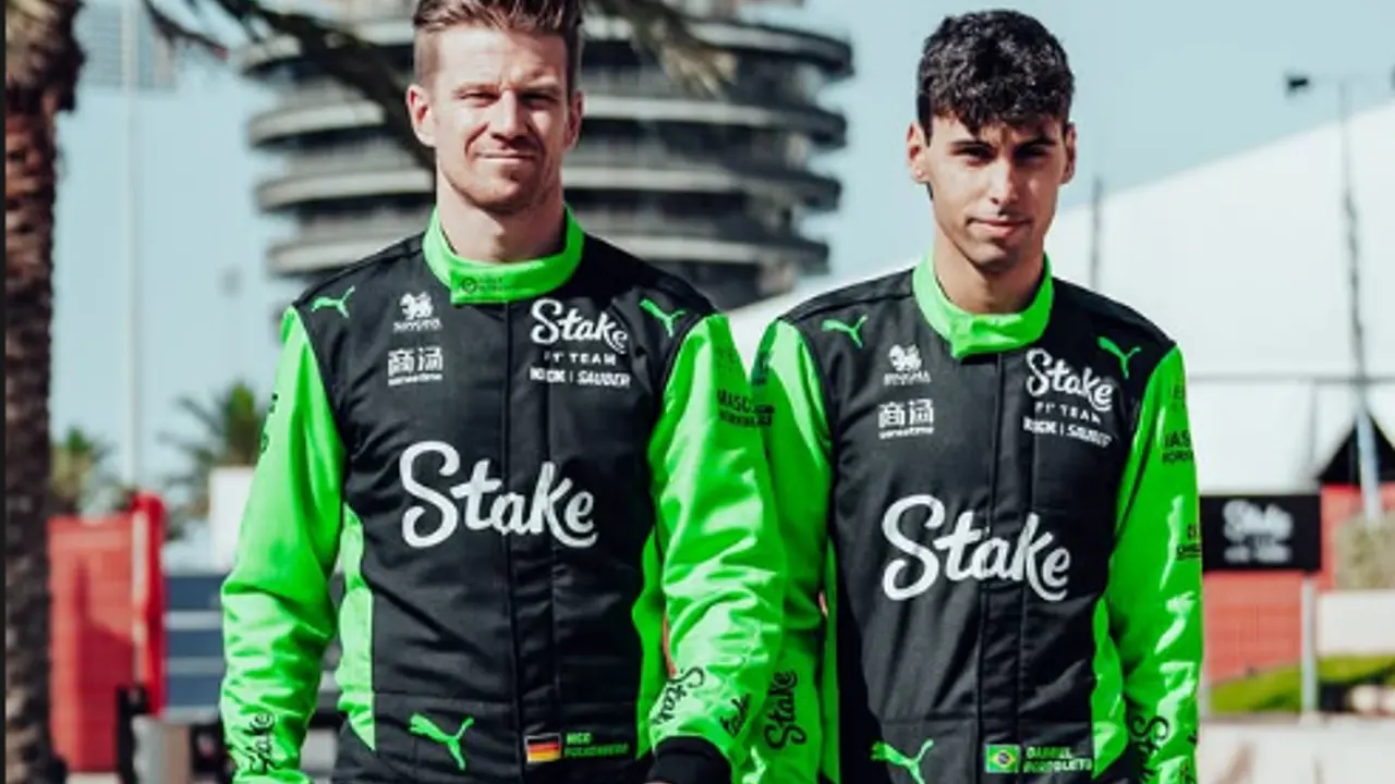 gabriel bortoleto nico hulkenberg sauber pre temporada f1 2023 aspect ratio 512 320